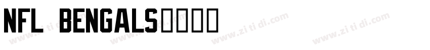 NFL Bengals字体转换